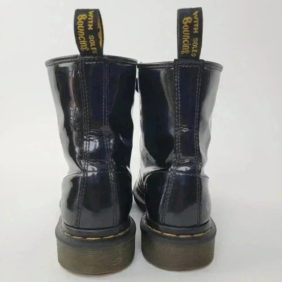 Dr. Martens 1460 Patent Leather Black Boots - 8 - Picture 8 of 10